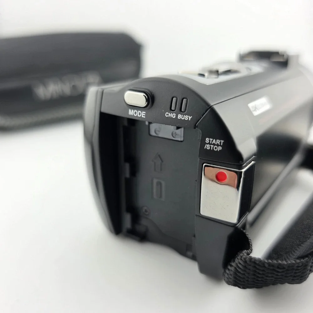 Minolta MN4K20NV 4K‎ Camcorder Infrared Night Vision Black Blue As Is Parts Only